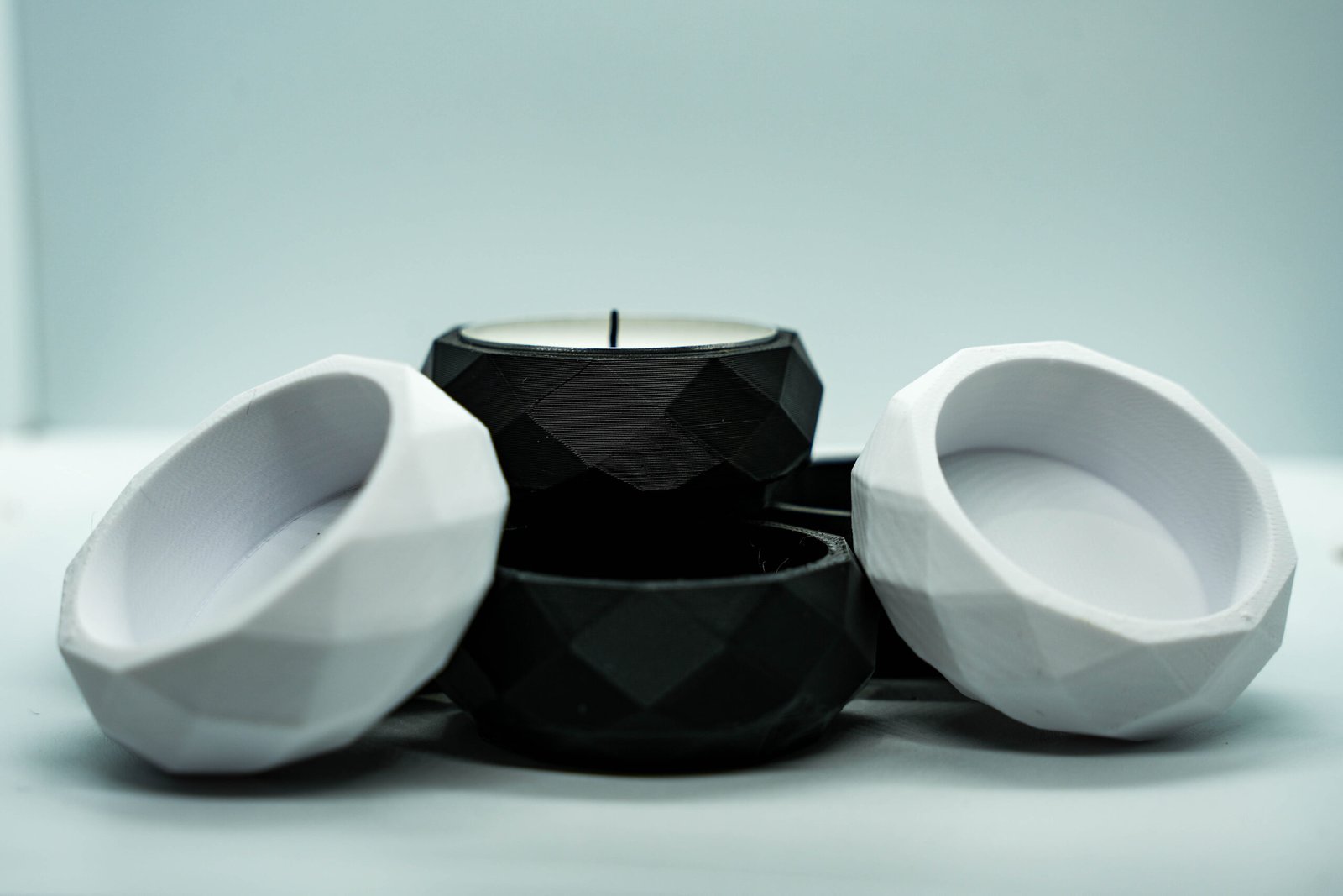 Geometryczne pojemniki na Świeczkę – 5sztuk - Stylowy Akcent do Twojego Wnętrza - obrazek 3