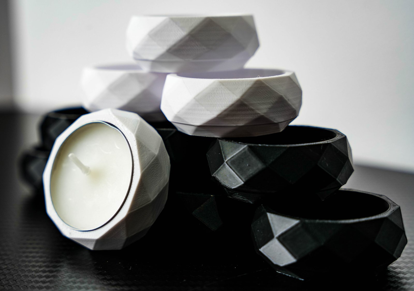 Geometryczne pojemniki na Świeczkę – 5sztuk - Stylowy Akcent do Twojego Wnętrza - obrazek 4