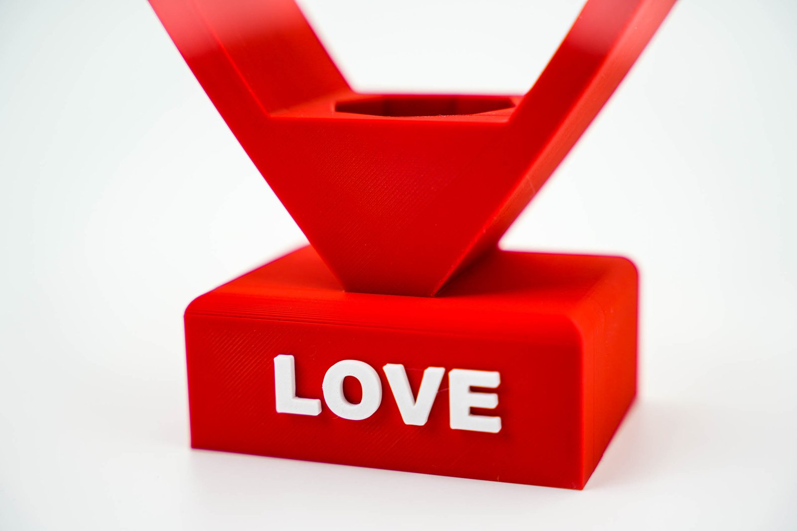 Serce LED – unikalna dekoracja 3D – Kolor Biały - obrazek 3