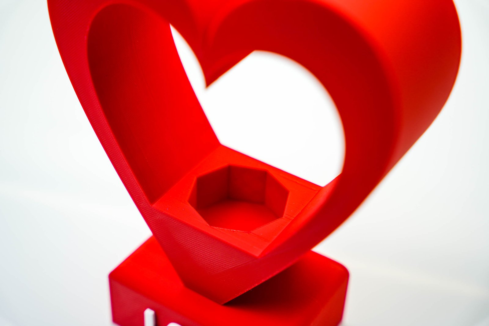 Serce LED – unikalna dekoracja 3D – Kolor Biały - obrazek 4