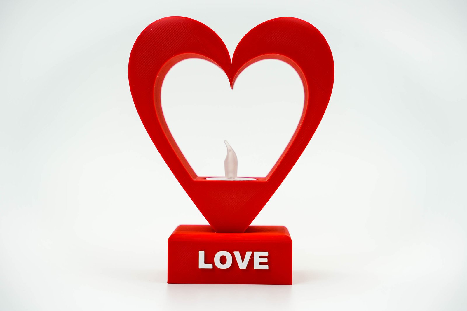 Serce LED – unikalna dekoracja 3D – Kolor Biały - obrazek 6