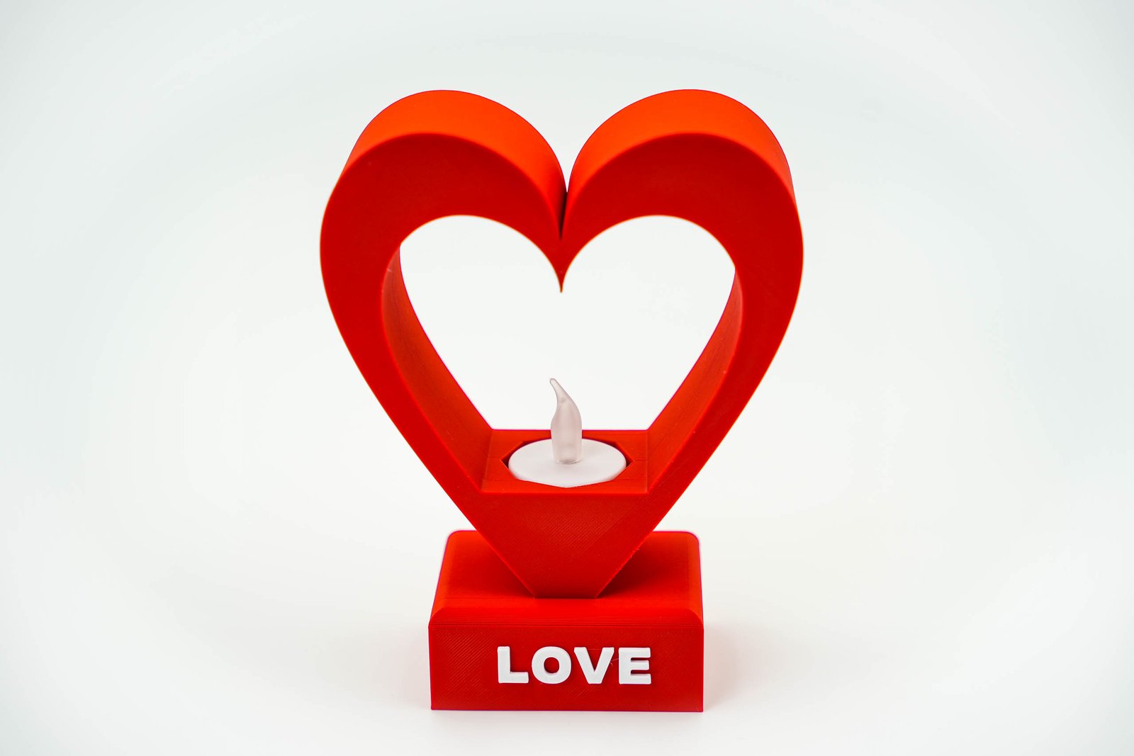 Serce LED – unikalna dekoracja 3D – Kolor Biały - obrazek 7