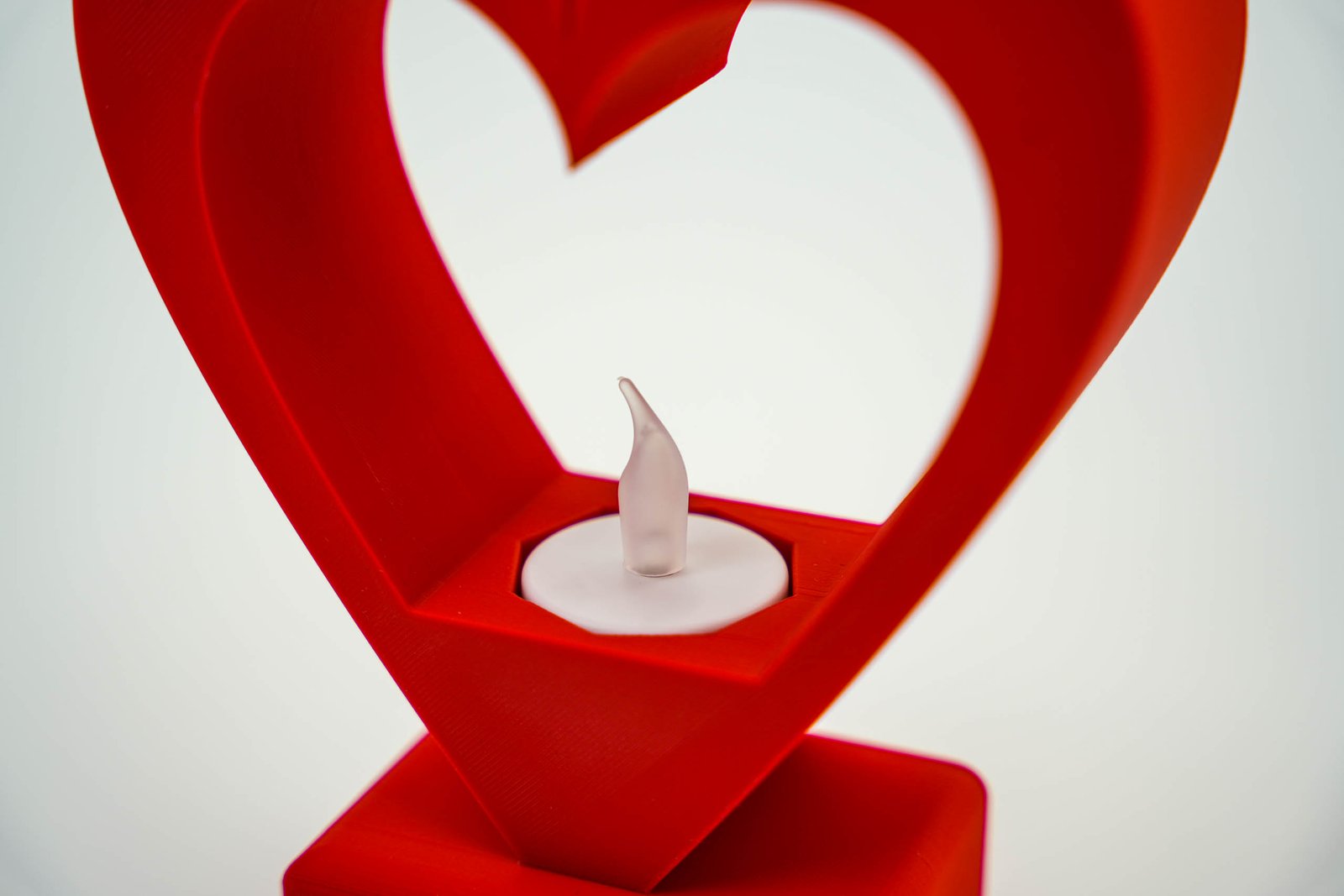 Serce LED – unikalna dekoracja 3D – Kolor Biały - obrazek 8