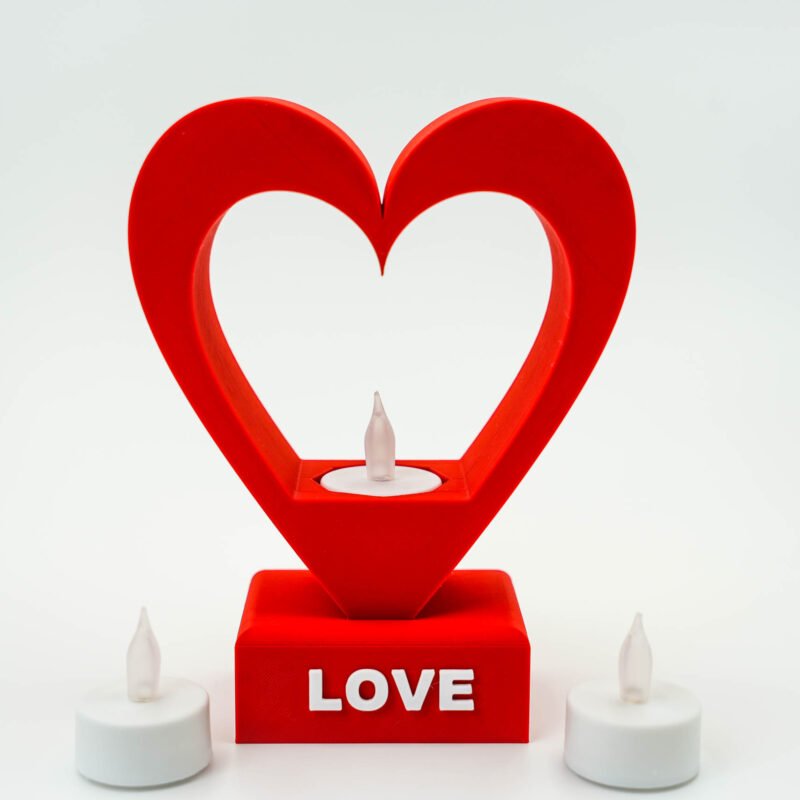 Serce LED – unikalna dekoracja 3D – Kolor Biały