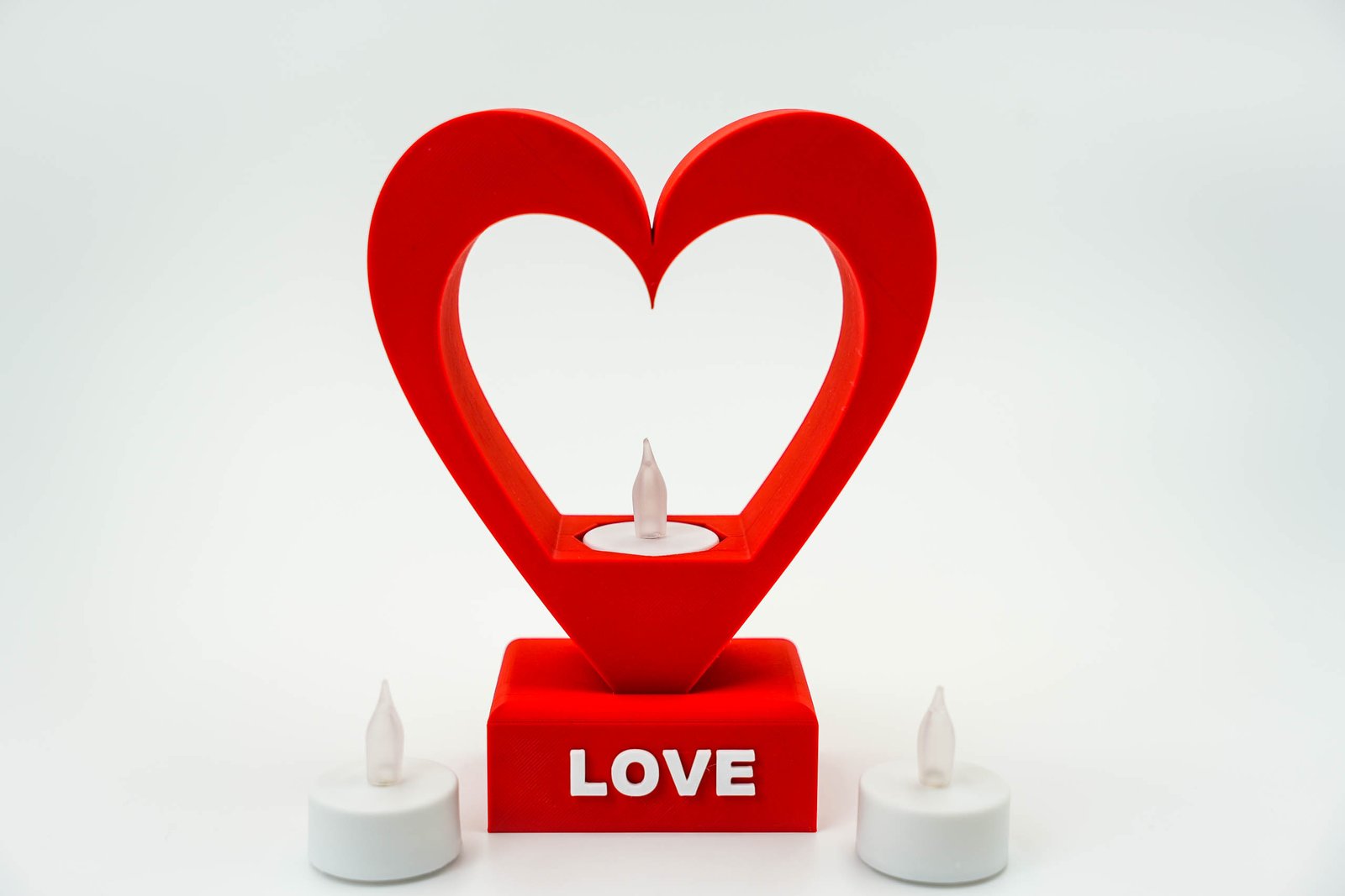 Serce LED – unikalna dekoracja 3D – Kolor Biały