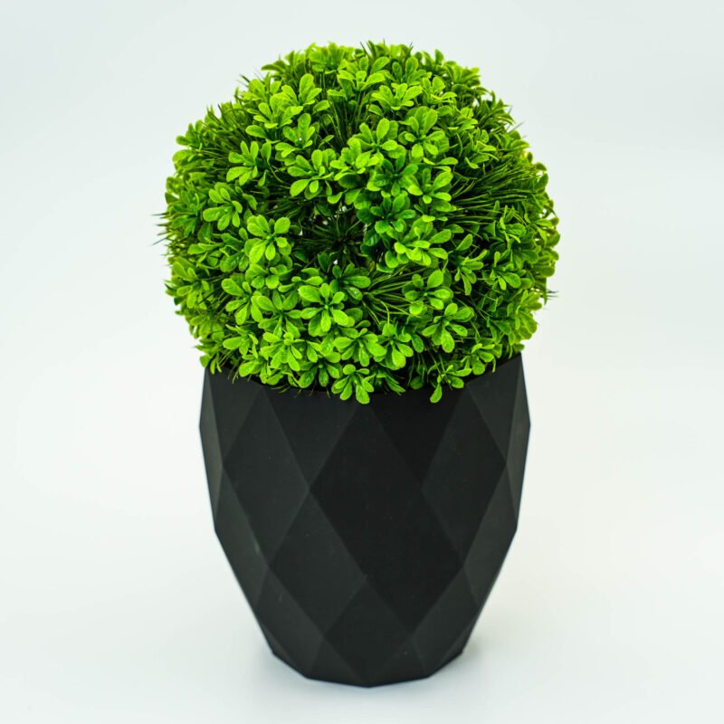 Donica Geometryczna 3D – Nowoczesny Design i Wysoka Trwałość - Czarna