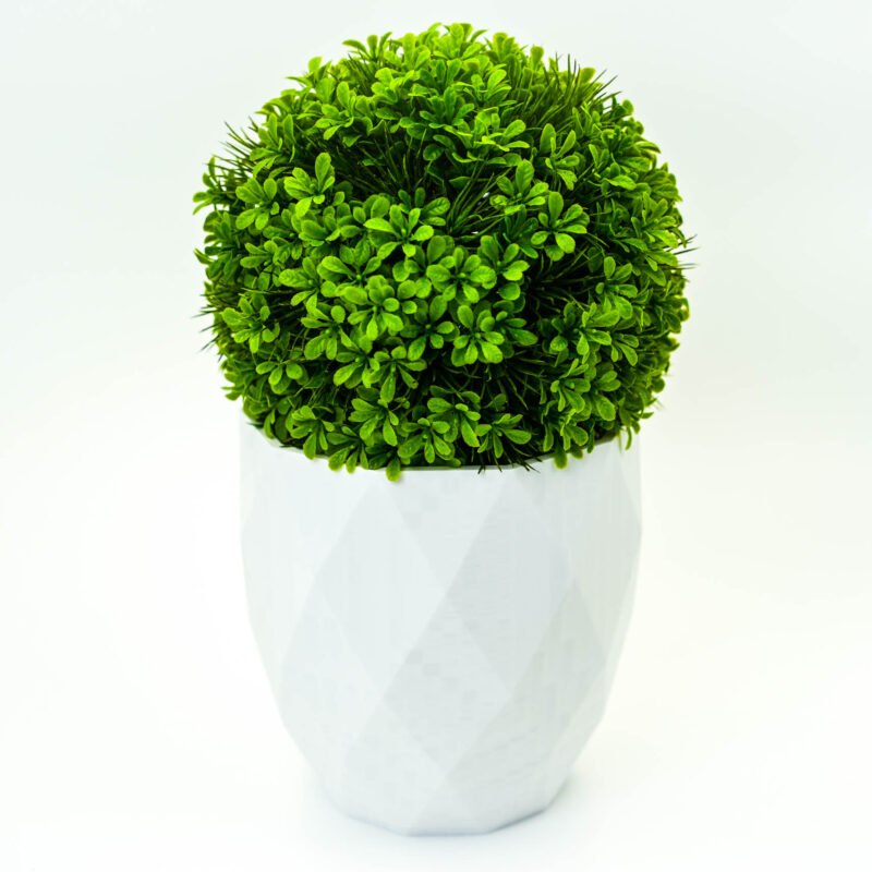 Donica Geometryczna 3D – Nowoczesny Design i Wysoka Trwałość – Biała