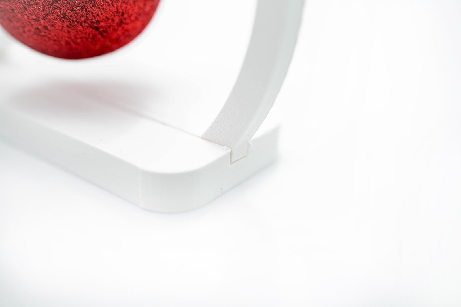 Stojak na bombkę | Renifery i Sanie 3D | Ozdoba świąteczna | PLA | Biały - obrazek 6