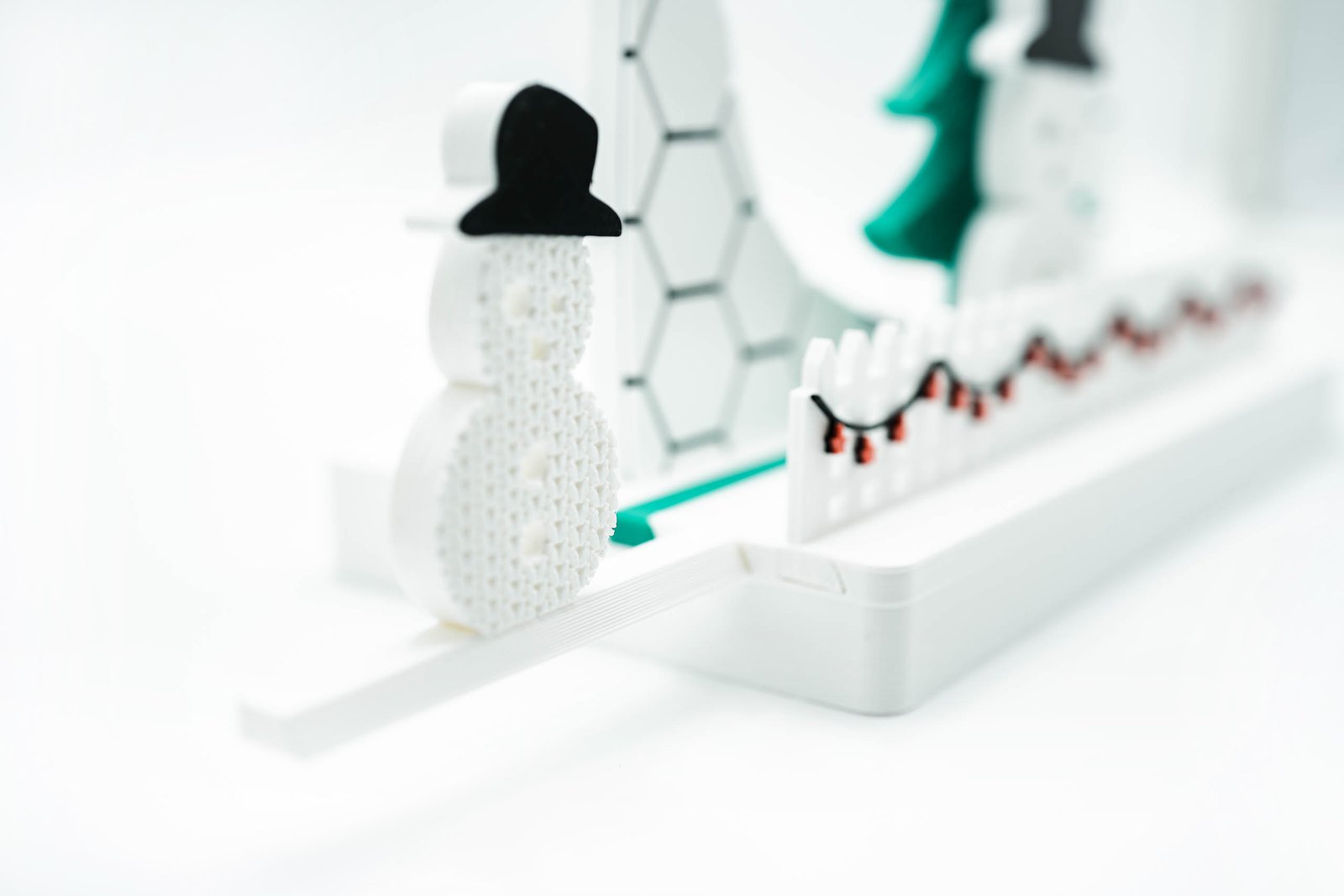 Modułowa Dekoracja Świąteczna 3D – Podświetlana – Choinka + Bałwany | Zestaw - obrazek 9