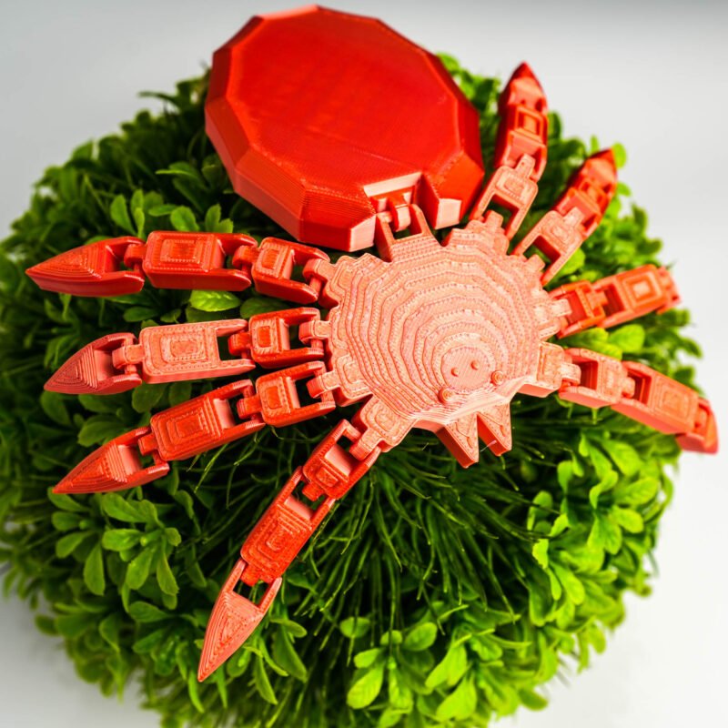 Ruchomy Pająk 3D – Ognisty Strażnik Biurka!