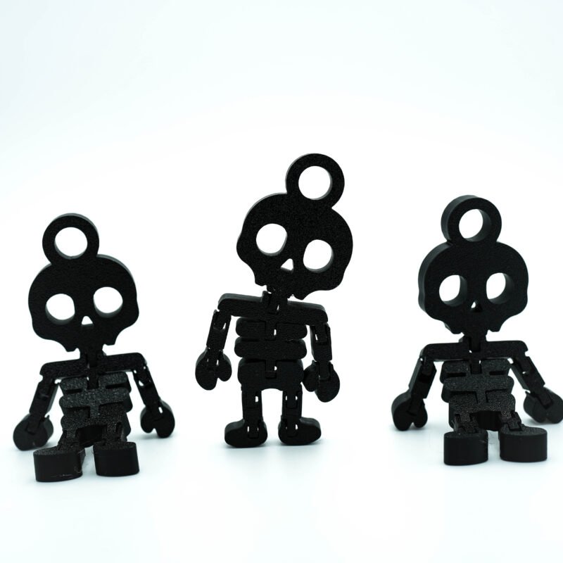 Ruchomy Szkieletor 3D – brelok z charakterem! Kolor - Black!