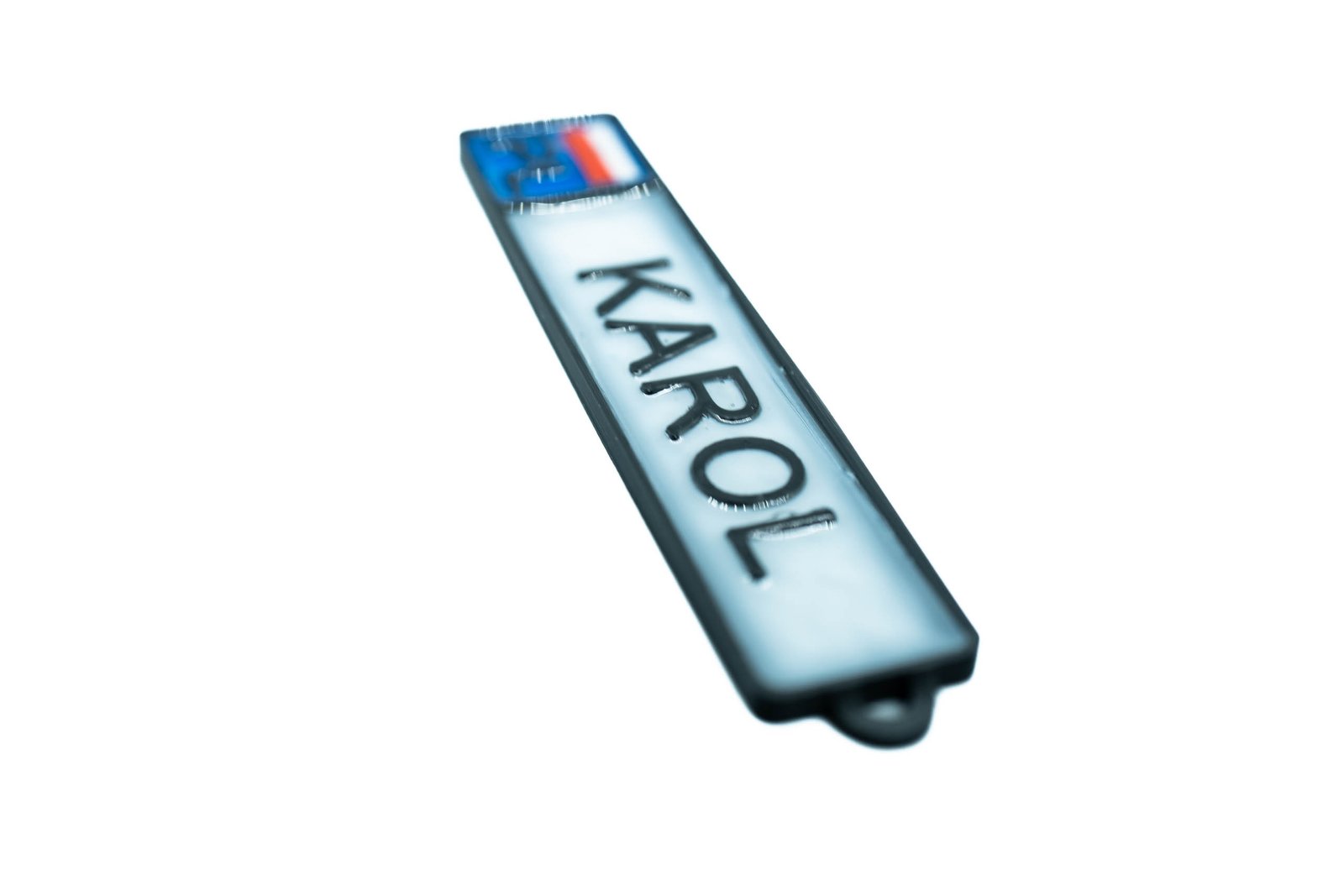 Personalizowany brelok | Tablica rejestracyjna | Druk 3D + Żywica UV - obrazek 10