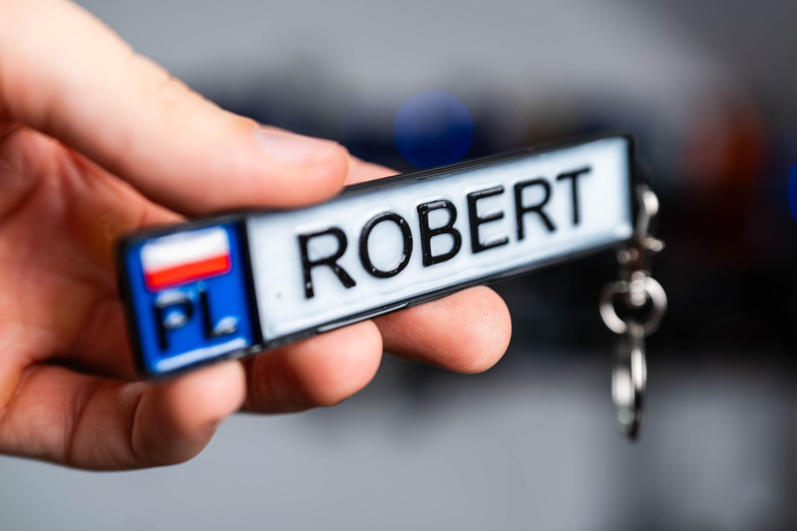 Personalizowany brelok | Tablica rejestracyjna | Druk 3D + Żywica UV