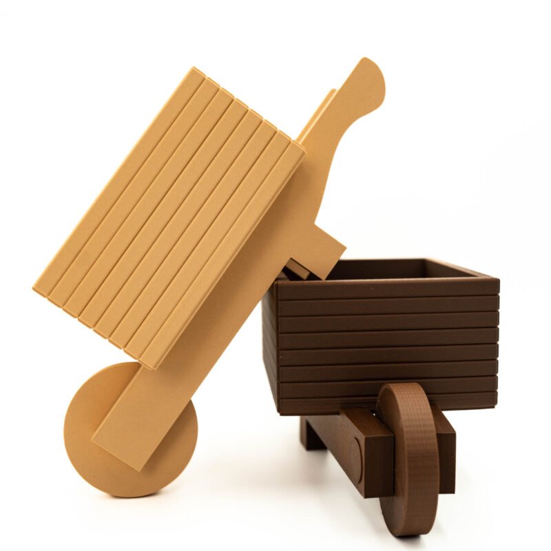 Doniczka w Kształcie Taczki 30 cm – Dekoracyjna Donica na Kwiaty | Balkon / Taras / Wnętrze